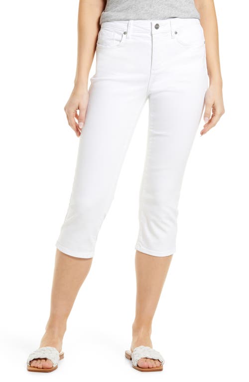 NYDJ Women's White Aubrey Crop Slim Straight Leg Jeans Size 2