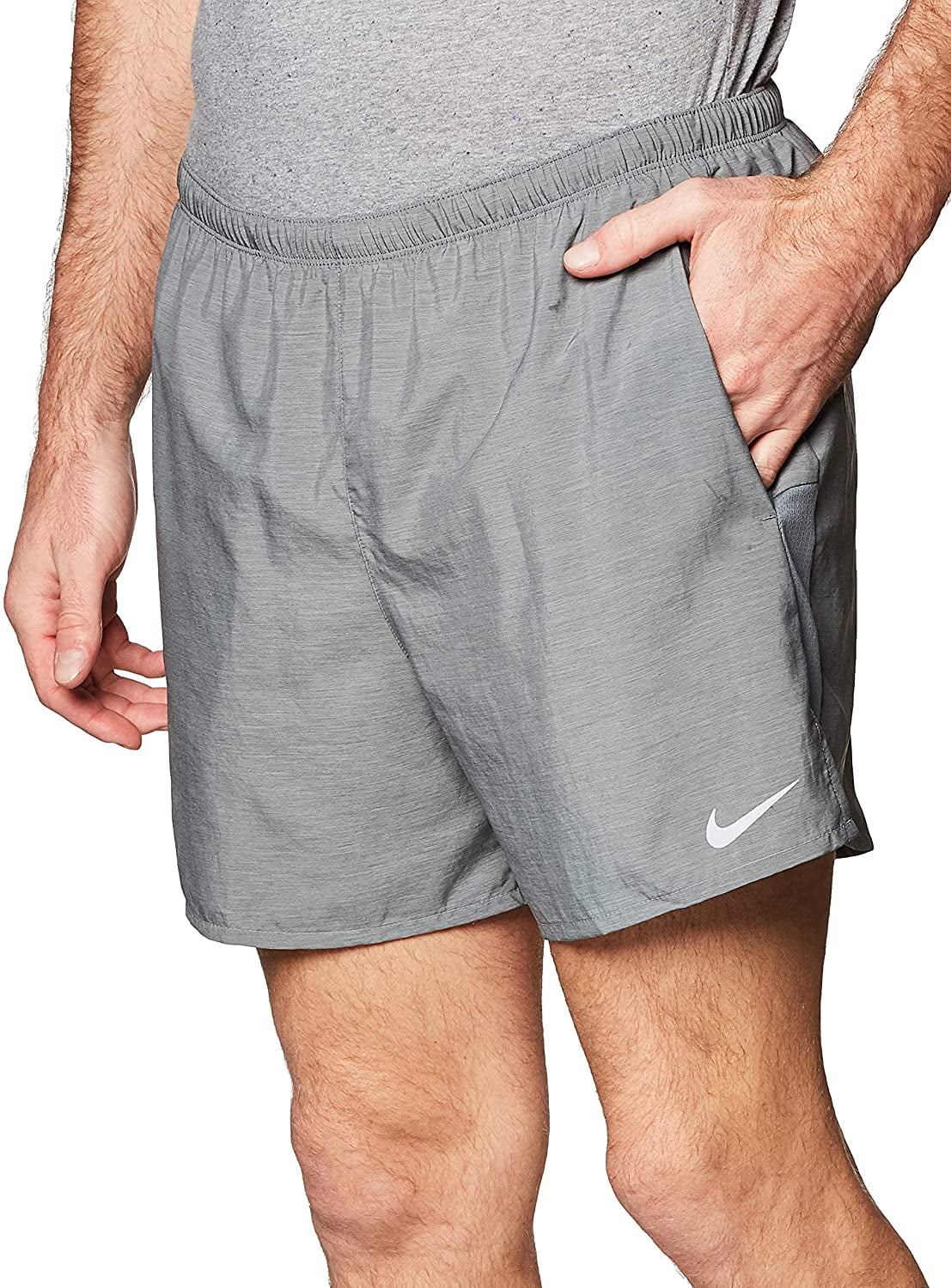 Nike Men's Dri Fit Challenger 5 BF Short Gray Size XX-Large