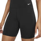 Nike One Mid-Rise Bike Shorts - Black/White Size M