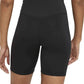 Nike One Mid-Rise Bike Shorts - Black/White Size M