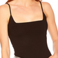 Susana Monaco Square Triangle Stretch Knit Top in Black Size Large