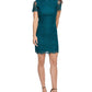 Kensie Women's Scallop Lace Sheath Dress Blue Size 10