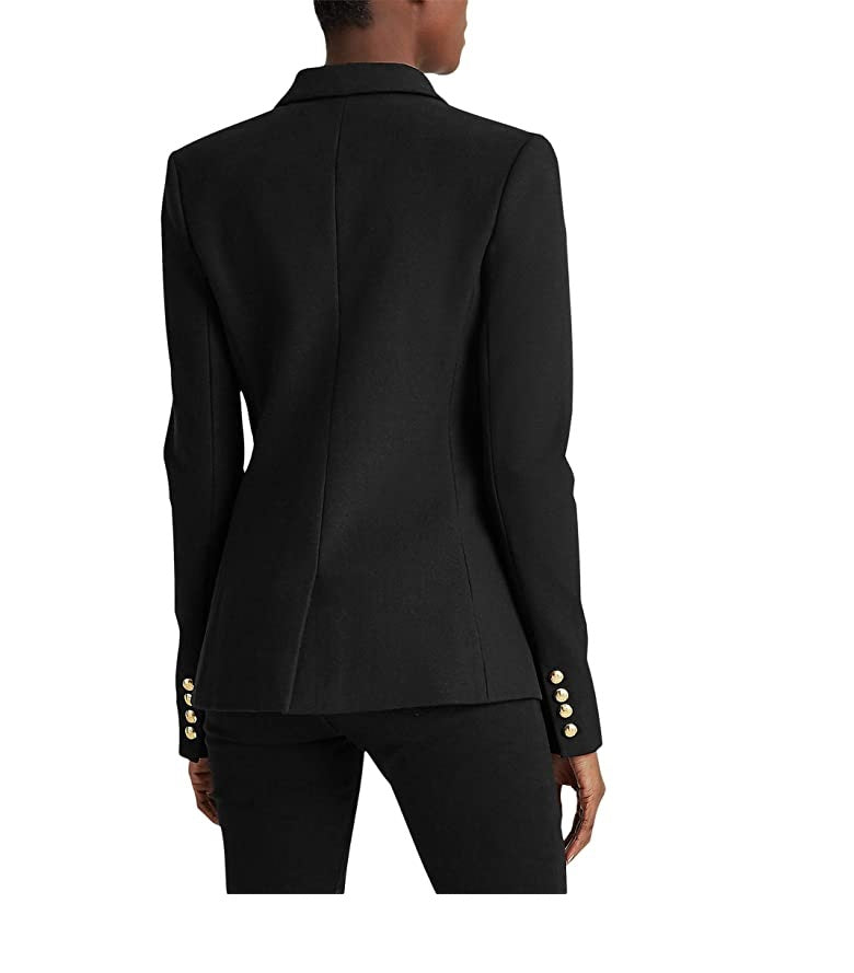 Ralph Lauren Women's Patch Jacquard Blazer Black