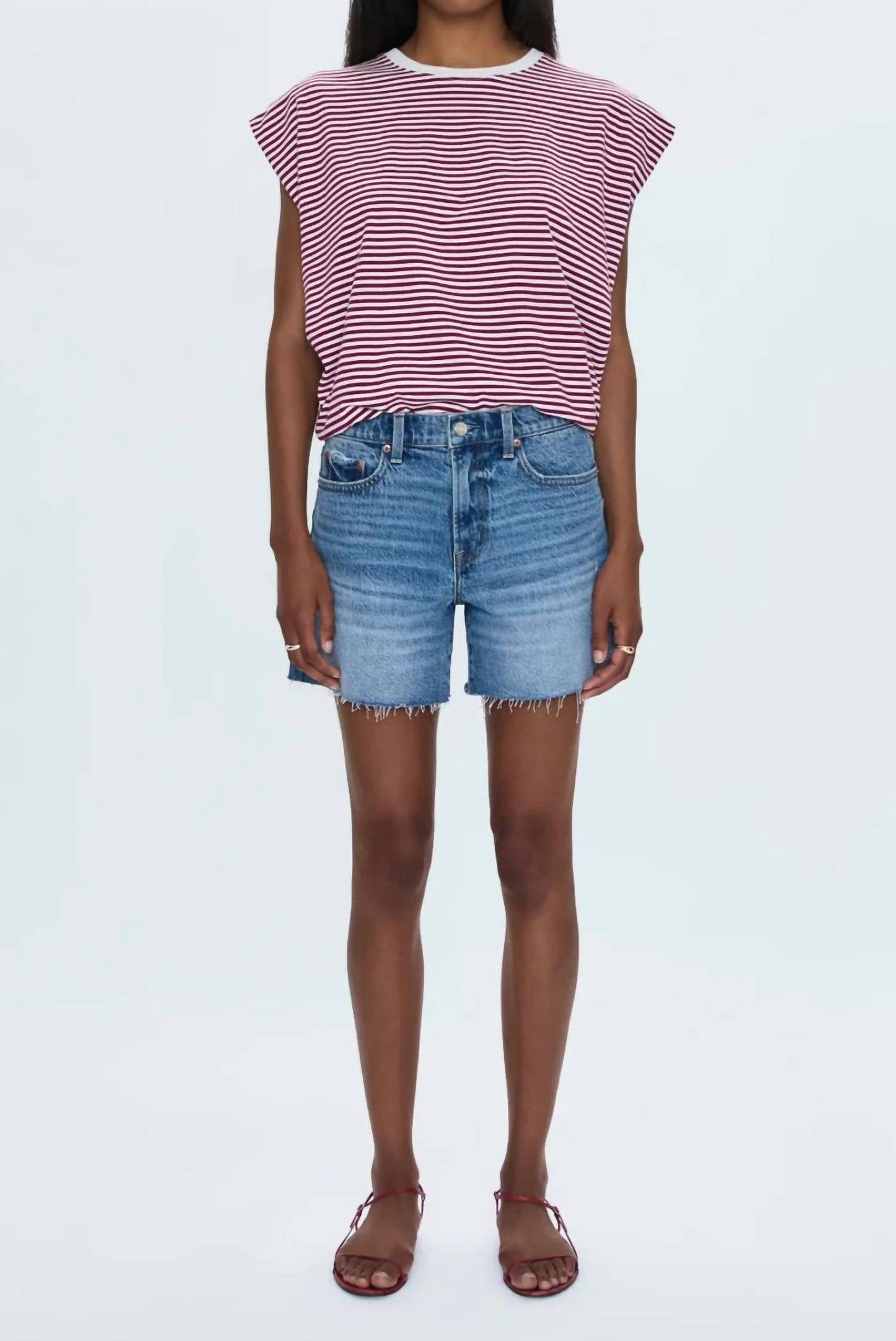 Pistola - Kennedy Mid Rise Denim Short