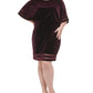Jessica Howard Women's Velvet Blouson Dress Red  Size 3X