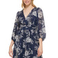 Jessica Howard Women's Chiffon Gown Blue Size 4 Petite