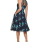 Vince Camuto Women's Floral Embroidered Halter Style Dress Green Size 6