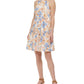 Vince Camuto Women's Floral Print Tiered Dress Blue Size 12