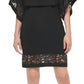 Jessica Howard Women's Lace Inset Blouson Dress Black Size 6