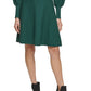 Vince Camuto Women's Mock Neck Puff Sleeve Dress Green Size X-Large