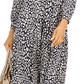Jessica Howard Women's Animal Print A Line Dress Blue Size 8 Petite