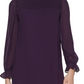 Jessica Howard Women's Chiffon Mini Shift Dress Purple Size 14