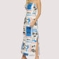 Lost + Wander - Azure Paradiso Strapless Maxi Dress