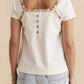 Faherty Women's Embroidered Blouse, White, Size XS