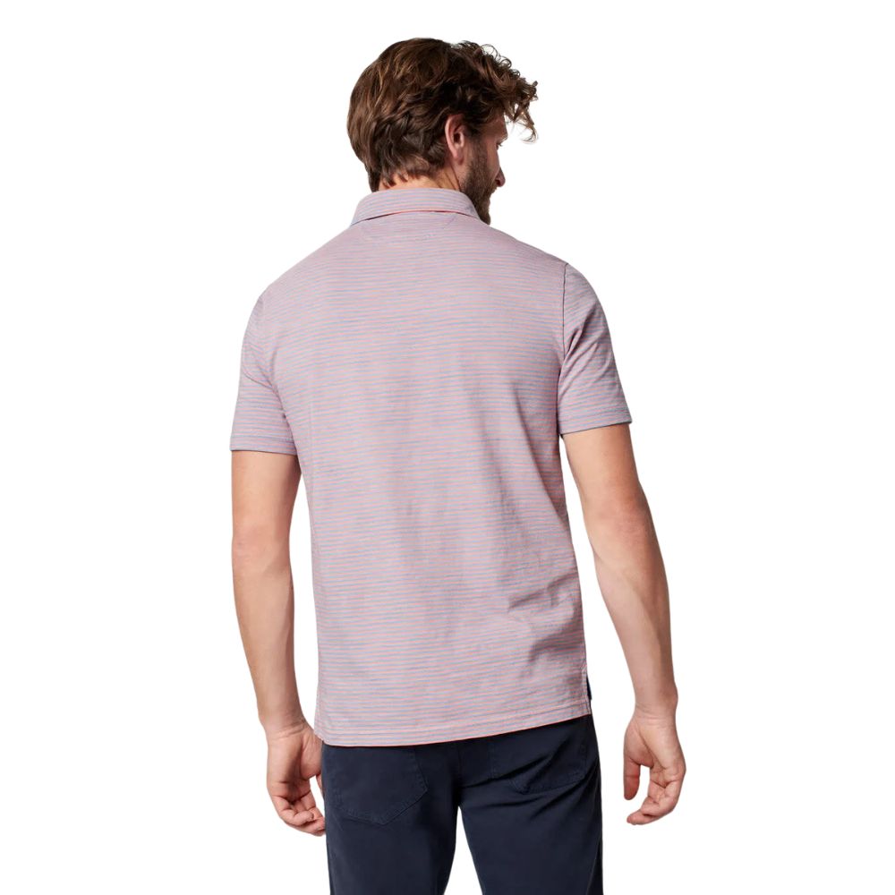 Faherty Cotton Polo Salt Wash Pink XX-Large