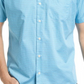 Peter Millar Marshall Print Cotton Short Sleeve Button-Up Shirt In Blue Opal Size Medium