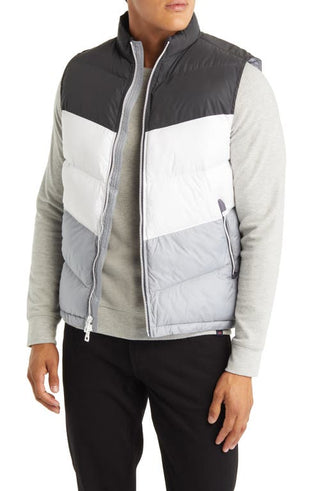 Peter Millar Après Ski Insulated Vest in Black Reflective Size X-Large