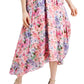 Taylor Women's Ruffled Floral Print Chiffon A Line Dress Pink Size 4