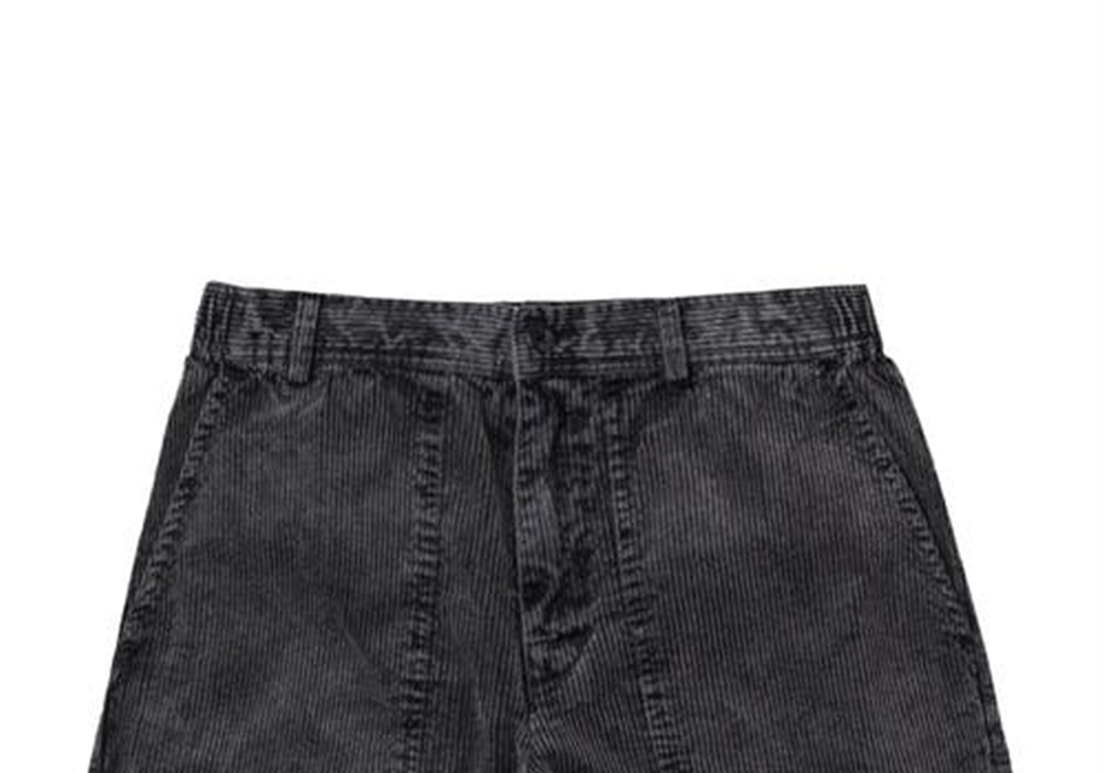Rvca Men's All Time Topango Corduroy Shorts In Rvca Black Size Xx-Large