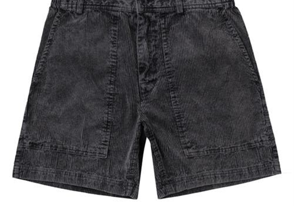 Rvca Men's All Time Topango Corduroy Shorts In Rvca Black Size Xx-Large