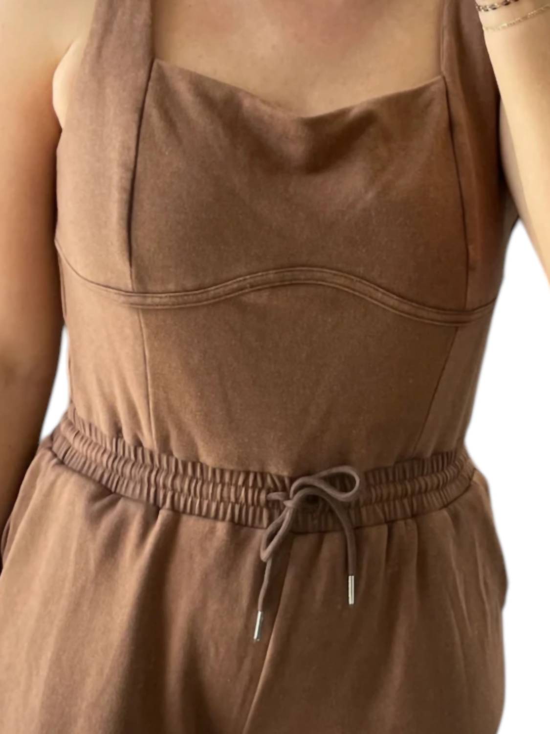 Tcec - Ivy Square Neck Sleeveless Romper
