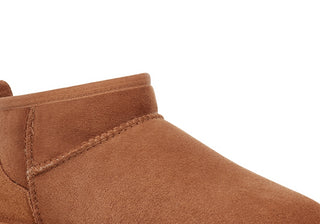 Ugg Classic Ultra Mini Booties for Women - Size 8 in Chestnut Brown