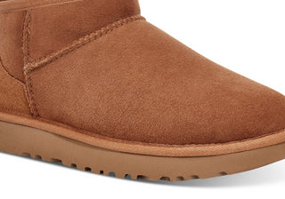 Ugg Classic Ultra Mini Booties for Women - Size 8 in Chestnut Brown