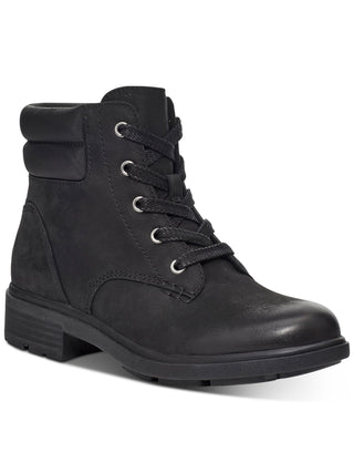 UGG Harrison Waterproof Lace Up Boot in Black Leather Size 11