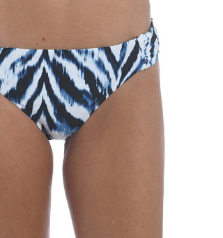 La Blanca Women's Indigo Animal Instinct Reversible Hipster Bikini Bottoms Blue Size 14