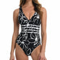 La Blanca Women's Strappy Back Tummy Control One Piece Swimsuit Black
