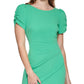 Karl Lagerfeld Paris Women's Side Ruched Sheath Dress Green Size 4
