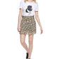 Karl Lagerfeld Paris Women's Printed Pleated Mini Skirt Black Size X-Small