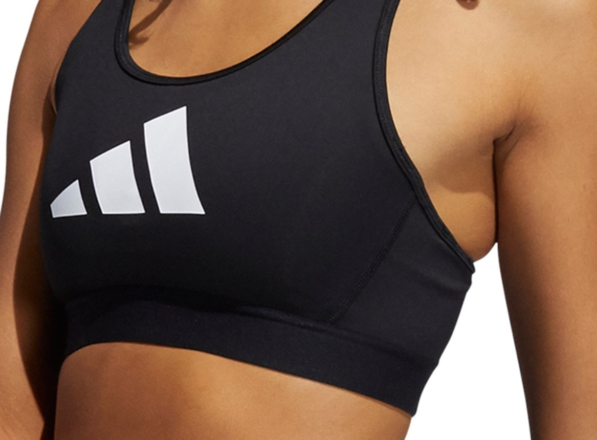 adidas Women's Don t Rest Racerback Sports Bra Black Size X-Small