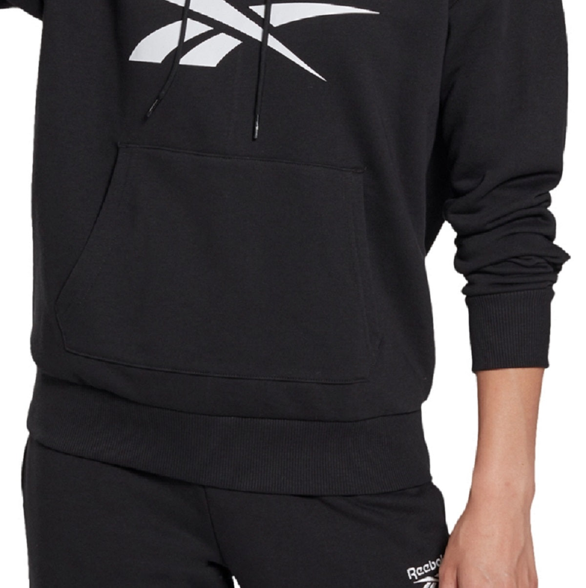 Reebok Women's French Terry Hoodie Black Size X-Small