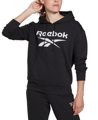 Reebok Women's French Terry Hoodie Black Size X-Small
