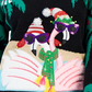 Hooked Up By IOT Junior's Sequined Embroidered Sweater Black Size X-Small