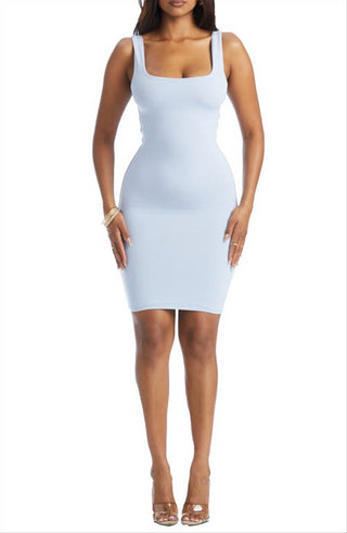 Naked Wardrobe Small NW Tank Minidress in Periwinkle