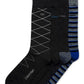 Calvin Klein Men's 4 Pack Multi Pattern Dress Crew Socks Black Size Regular