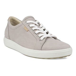 Ecco Women's Grey Soft 7 Sneaker Rose Nubuck Size 430003-02386