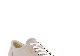 Ecco Women's Grey Soft 7 Sneaker Rose Nubuck Size 430003-02386