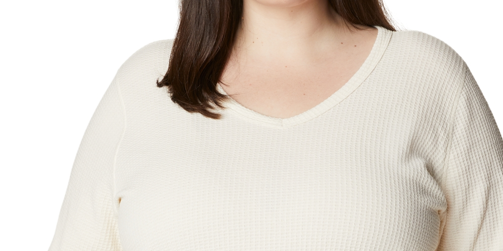 Columbia Women's Pine Peak Thermal Top White Size 1X