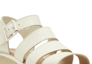 Sorel Women's Black Joanie III Strappy Wedge Sandals Size 8