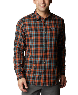 Columbia Men's Vapor Ridge Iii Long Sleeve Shirt Brown Size XX-Large