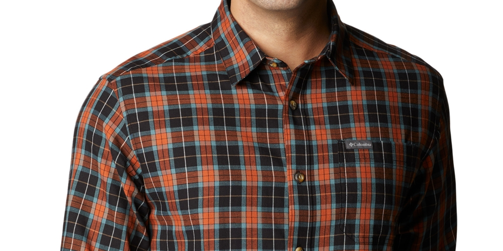 Columbia Men's Vapor Ridge Iii Long Sleeve Shirt Brown Size XX-Large