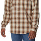 Columbia Men's Vapor Ridge Iii Long Sleeve Shirt Brown Size Small