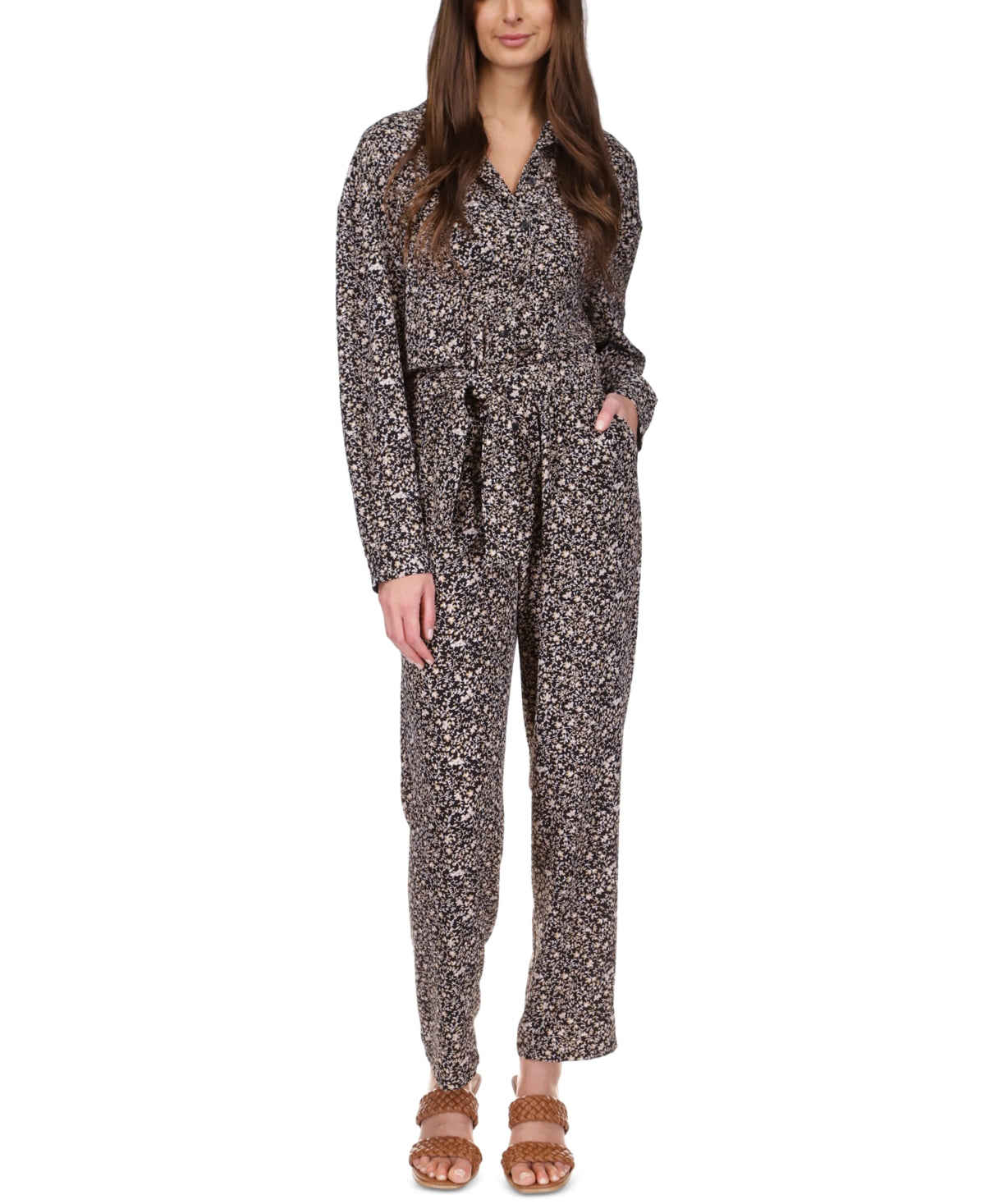 Michael kors best sale brown jumpsuit