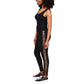 Michael Kors Women's Cheetah Stripe Leggings Black Size Petite Large