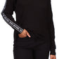 Michael Kors Women's Logo Waffle Knit Top Black