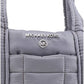 Michael Kors Women's Stirling Small Quilted Padded Tote Bag Grey
