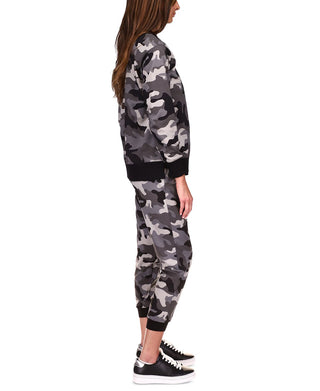 Michael Kors Women's Exclusive Camo Print Pants Gray Size Large